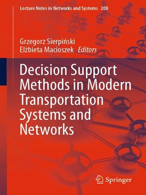 cover image of Decision Support Methods in Modern Transportation Systems and Networks